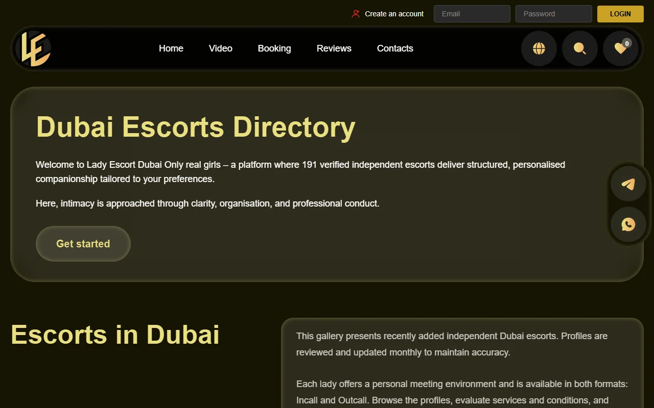 Screenshot: Ladyescorts Review Screenshot of Ladyescorts Review